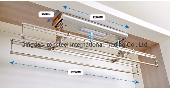 Automatic Multi-Function Balcony Ceiling Mounted Electric Cloth Rack by Remote Control