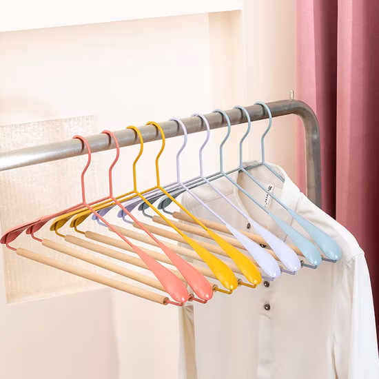 Shenone Wholesale Custom Adults Wooden Cloth Suit Coat Hanger White Hangers