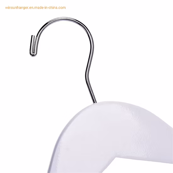 Custom Fashionable Logo Hotel Anti Pant Clip Suit White Wood Clothes Cheap Hangers