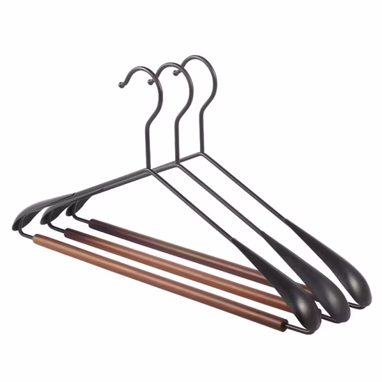 Shenone Wholesale Custom Adults Wooden Cloth Suit Coat Hanger White Hangers