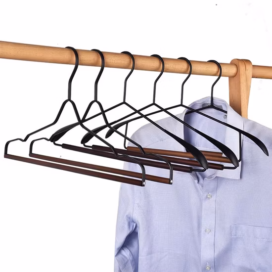 Shenone Wholesale Custom Adults Wooden Cloth Suit Coat Hanger White Hangers